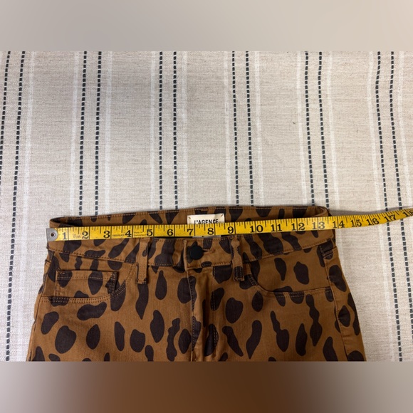 L’AGENCE Margot Animal Print Skinny Cropped Jeans Size 28 - Picture 9 of 12
